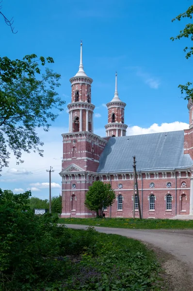 Iglesia Vladimir Icono Madre Dios Aldea Balovnevo Distrito Dankov Región — Foto de Stock