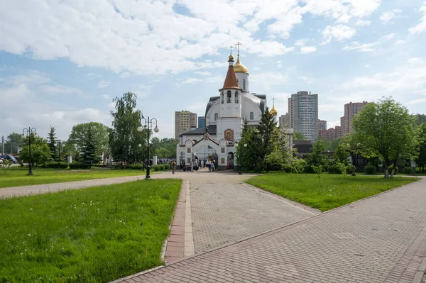 Kerk Van Kazan Ikoon Van Moeder Gods Reutov Regio Moskou — Stockfoto