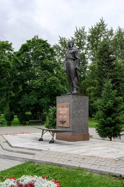 Denkmal Für Alexander Awdejew Moskau Russische Föderation Juli 2020 — Stockfoto