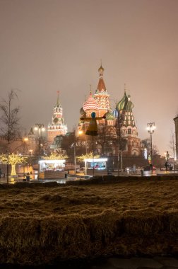 Maslenitsa Fuarı Zaryadye Parkı, Moskova, Rusya Federasyonu, 27 Şubat 2020