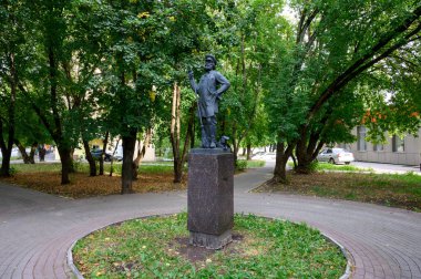 Lenin Bulvarı 'ndaki hademe anıtı, Balashikha, Moskova bölgesi, Rusya Federasyonu, 25 Ağustos 2020
