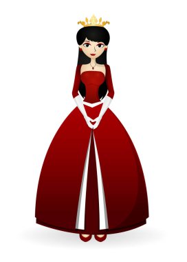 Prenses vektör tasarımınızın - tam renkli