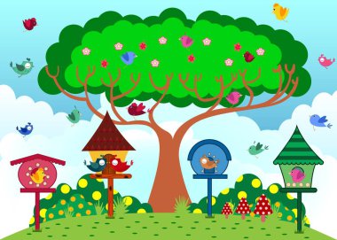 Kuş Parkı güneşli havalarda