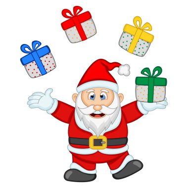 Tasarım Vektör İllüstrasyon için Santa Claus