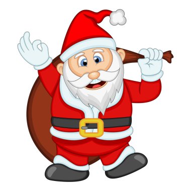 Tasarım Vektör İllüstrasyon için Santa Claus