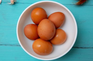 Tavuk yumurtası ahşap tablo