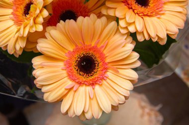 Güzel bir buket çiçek.