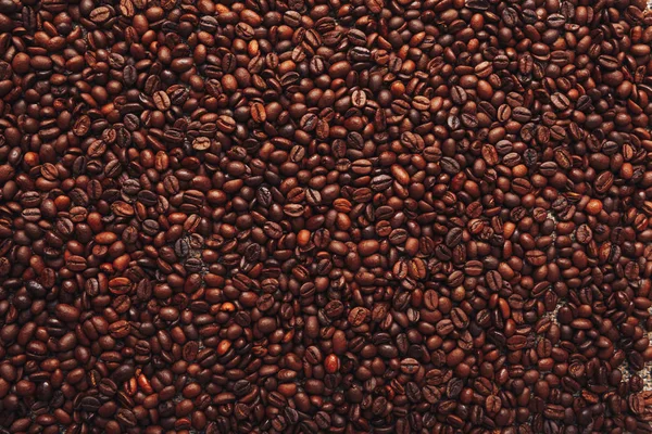 Kavrulmuş Kahve Çekirdekleri Arka Plan Olarak Kullanılabilir — Stok fotoğraf