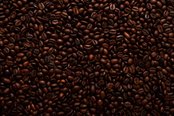 Palone Ziarna Kawy Może Być Używany Jako Tło — Zdjęcie stockowe