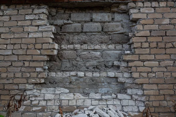 Brick Wall Destroyed Masonry — Stock Photo, Image