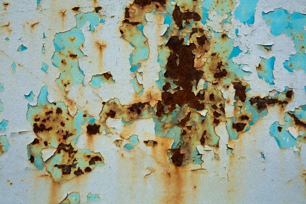 Ржавая Поверхность Пилинговой Краской Абстрактный Фон — стоковое фото