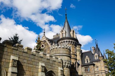 Hryaschevka, Rusya - 28 Temmuz 2019 : Hryaschevka köyündeki Garibaldi Kalesi Turizm Merkezi, Samara bölgesi, Rusya