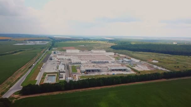 Vue aérienne du complexe industriel moderne