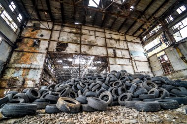 Araba lastikleri ile dökümü