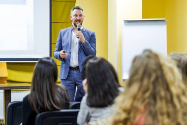 Akıl hocalığı semineri. Toplantı. Konferans. İş Konsepti