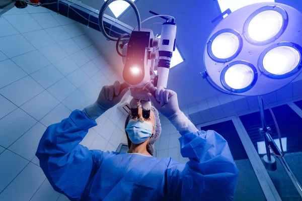 Chirurgie Des Yeux Hôpital Processus Opération Ophtalmologique — Photo