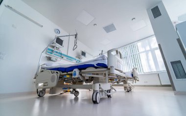 Ameliyathanede modern ekipman var. Nöroşirürji için tıbbi aletler. Geçmişi. Ameliyathane. Seçici odak.