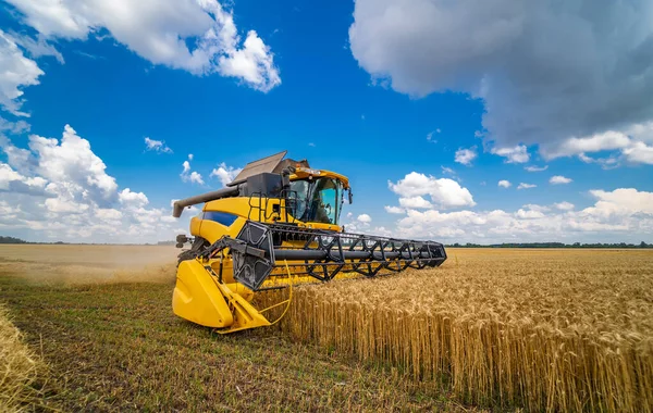 Landmaschinen Bei Der Ernte Auf Den Feldern Spezialtechnik Einsatz Landtechnik — Stockfoto