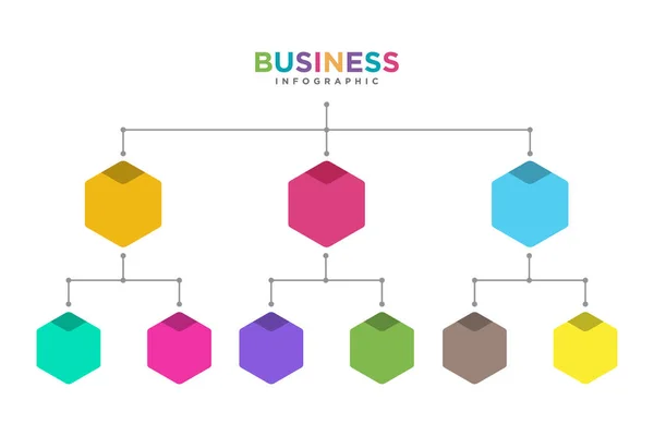 Infografía en blanco de carta de colores en estilo plano en la espalda blanca — Vector de stock