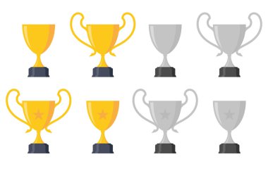 Basit ikon kupa tasarım ögesini ayarla