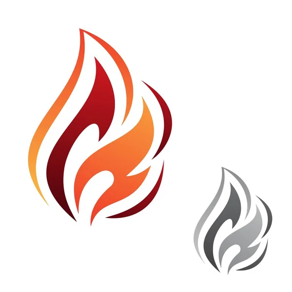 Απλό αφηρημένο εικονίδιο διάνυσμα φλόγας για γραφικό σχεδιασμό — Διανυσματικό Αρχείο