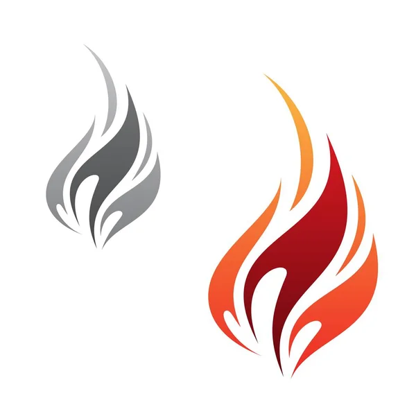 Vector concept design flame icon minimalist — ストックベクタ