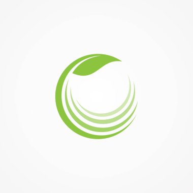 Sağlık hizmetleri ikonu konsepti için doğa logosu