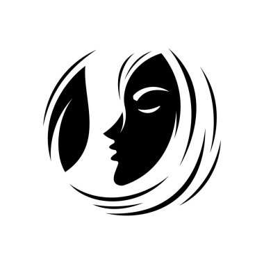 En iyi yaratıcı eskiz kadın yüz simgesi