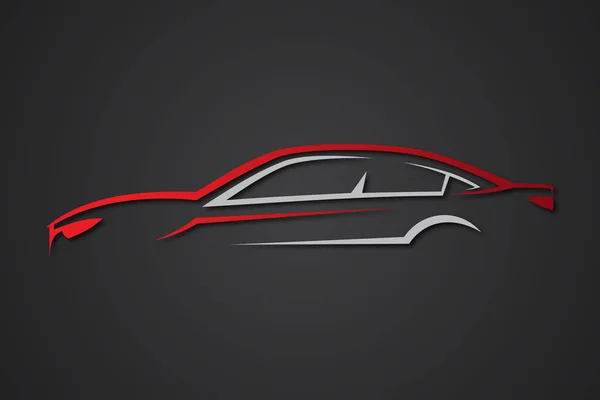 Creativo elegante coche deporte emblemas vector elemento — Vector de stock