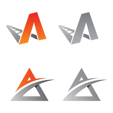 En basit vektör harfi A logosu. A harfi logo simgesi. Vektör illüstrasyon EPS.8 EPS.10