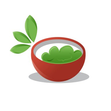 Gıda koleksiyonundan beyaz arkaplanda yaprak izole edilmiş kase ikonu. Bowling ikonu moda ve modern kase sembolü. Vektör illüstrasyon EPS.8 EPS.10