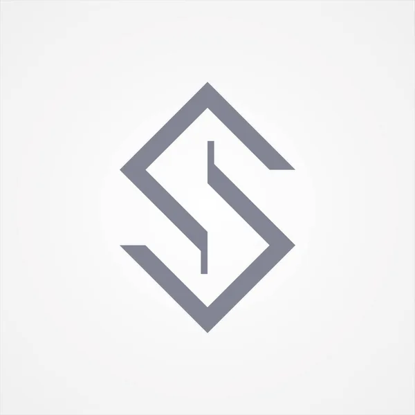 Design Letter Vierkante Stijl Voor Beste Zakelijke Symbool Abstract Vierkant — Stockvector