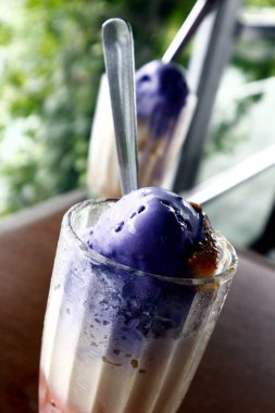 Filipinli soğuk atıştırmalık gıda Halo Halo denir