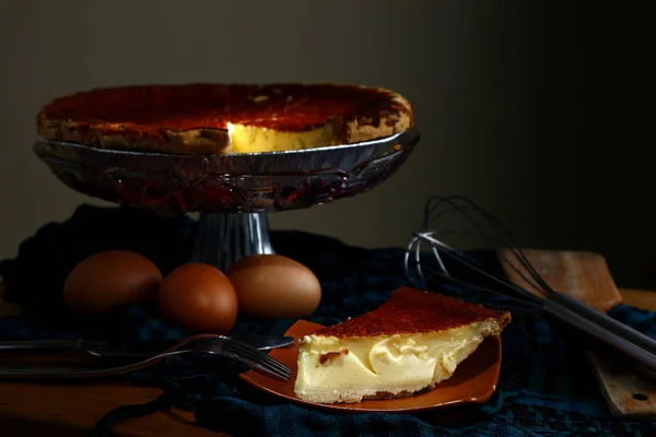 Frissen sült tojásos pite — Stock Fotó