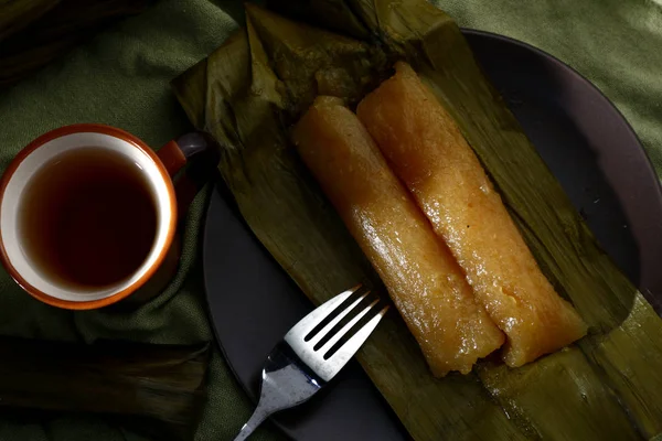 Vers gekookte Cassava Suman — Stockfoto