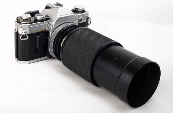 Foto Van Een Oude Vintage Single Lens Reflex Slr Film — Stockfoto