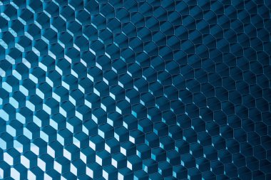 soyut metal bal peteği ızgara mavi arkaplan