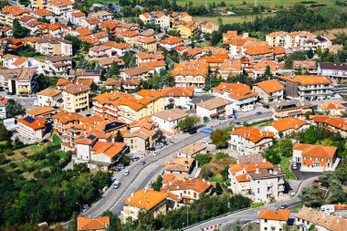 San Marino Suburban bölgeleri yukarıdan görünümü