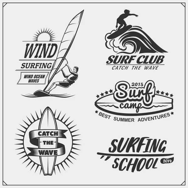 Surf surfers wave logo design template for brand or company and other  13431504 Vector Art at Vecteezy