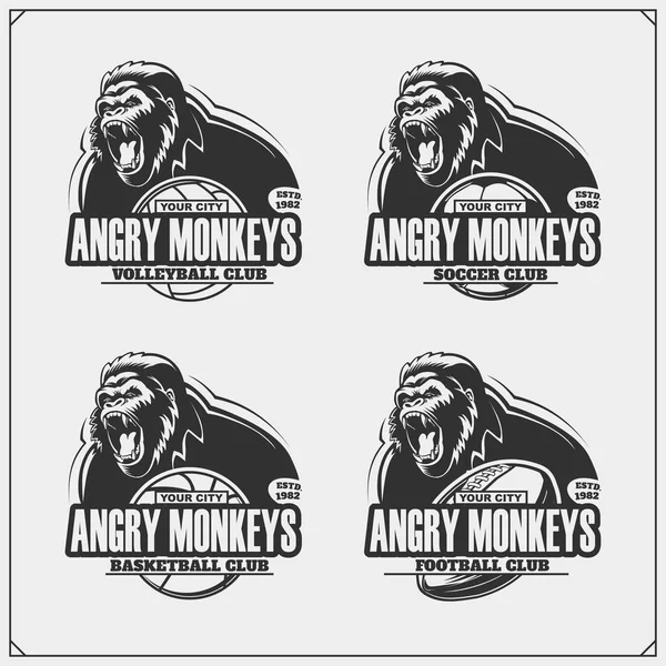 Baseball Gorillaストックベクター ロイヤリティフリーbaseball Gorillaイラスト ページ 2 Depositphotos