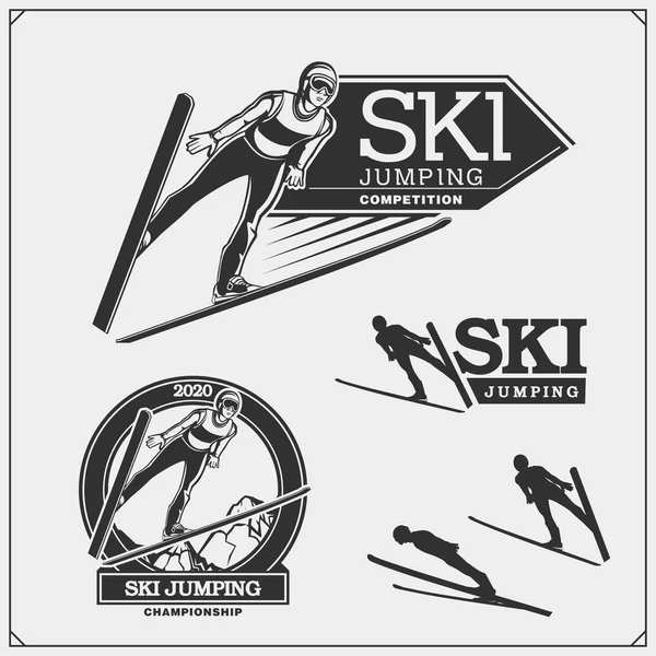 スキー ジャンプストックベクター ロイヤリティフリースキー ジャンプイラスト Depositphotos