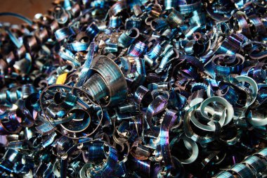 Metal işleme sonra fişleri. Geri dönüştürülebilir