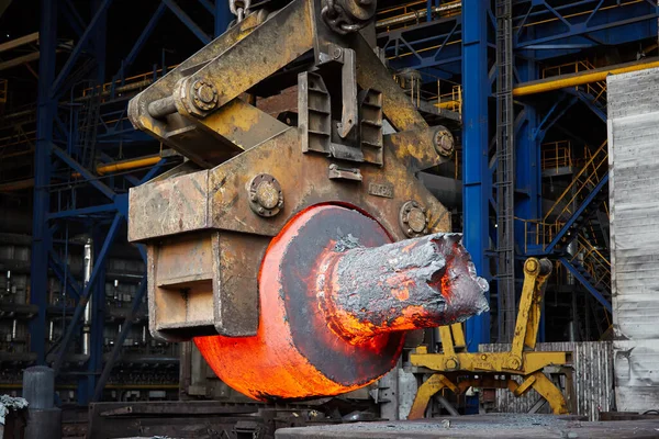 Press Forging Shop Transportation Hot Ingot Forging — Stock Photo, Image