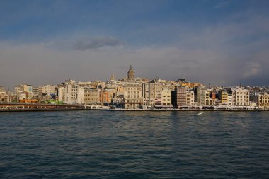 İstanbul ve Boğaz 'ın tarihsel bölümünün manzarası. Türkiye