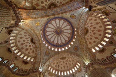 Sultan Ahmed Camii 'nin ana kubbesi veya İstanbul' daki Mavi Cami, Türkiye