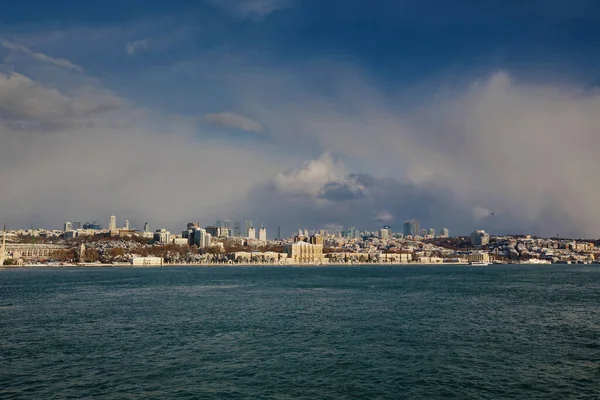 Cidade Mar Vista Istambul Através Bósforo Turquia — Fotografia de Stock