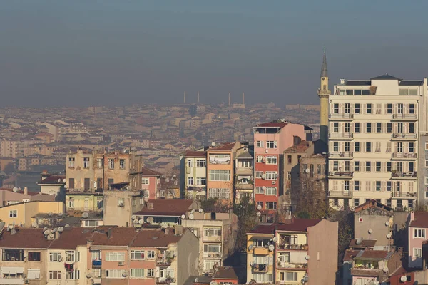 Şehir Sabah Sisli Olacak Stanbul Türkiye — Stok fotoğraf