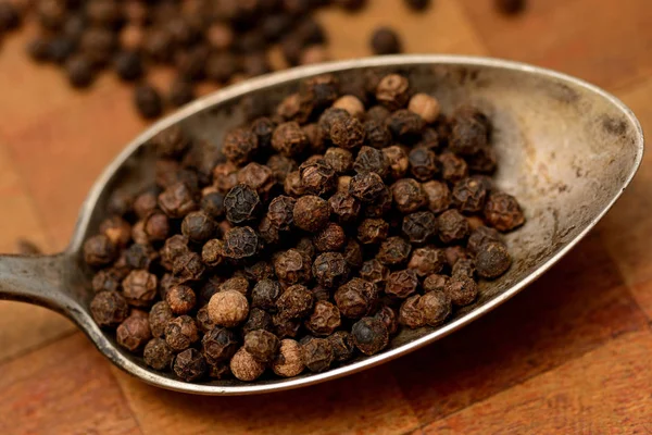 Black Pepper Grains Pepper — Stock Photo, Image