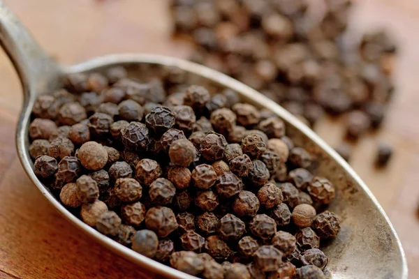 Black Pepper Grains Pepper — Stock Photo, Image