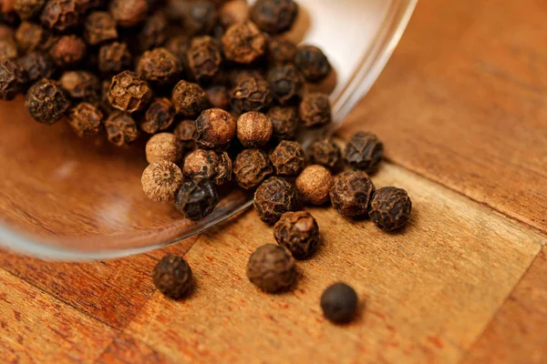 Black Pepper Grains Pepper — Stock Photo, Image